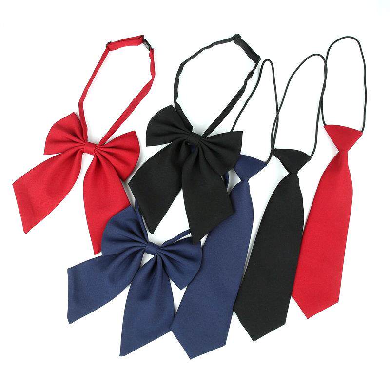 韩版儿童领结领带小学生校服舞台演出婚礼花童配饰蝴蝶结黑色红色