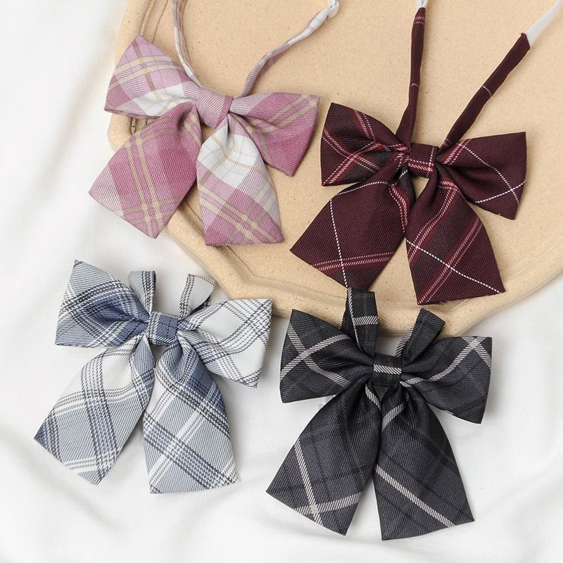 粉色蝴蝶结装饰jk领结女生学生学院风水手服衬衫配饰羽根领花红茶