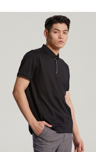 G2XTX1083Y新款polo衫男短袖2022夏季商务休闲翻领短袖T恤桑蚕丝