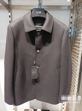 23DYR5031Y利家休闲商务男装正品冬季时尚中长款毛呢羊绒大衣2799