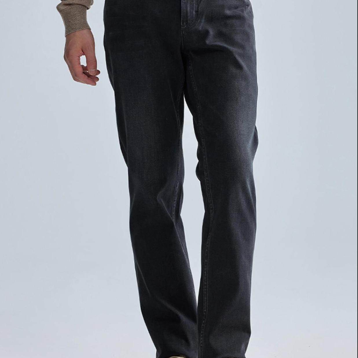 A4DNZ40301利家男装2024年冬季休闲莫代尔牛仔裤男士中腰小脚长裤,男装,牛仔裤,淘宝优惠券,粉丝福利购,淘宝优惠卷