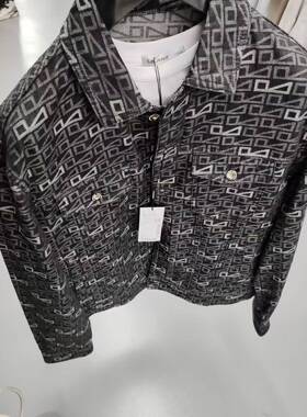 G4QJK0061Y利家休闲春秋季新款时尚简约提花牛仔衣夹克