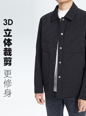 G2DBR7141Y利家男装新款休闲翻领轻薄白鸭绒羽绒服