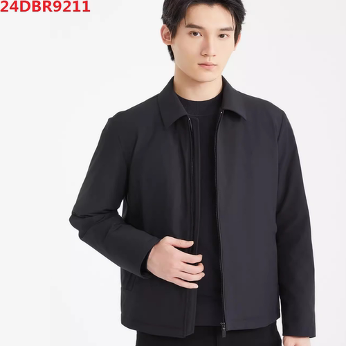24DBR9211S 9711S利家男装冬季轻薄鹅绒羽绒服男士立领短款工装服