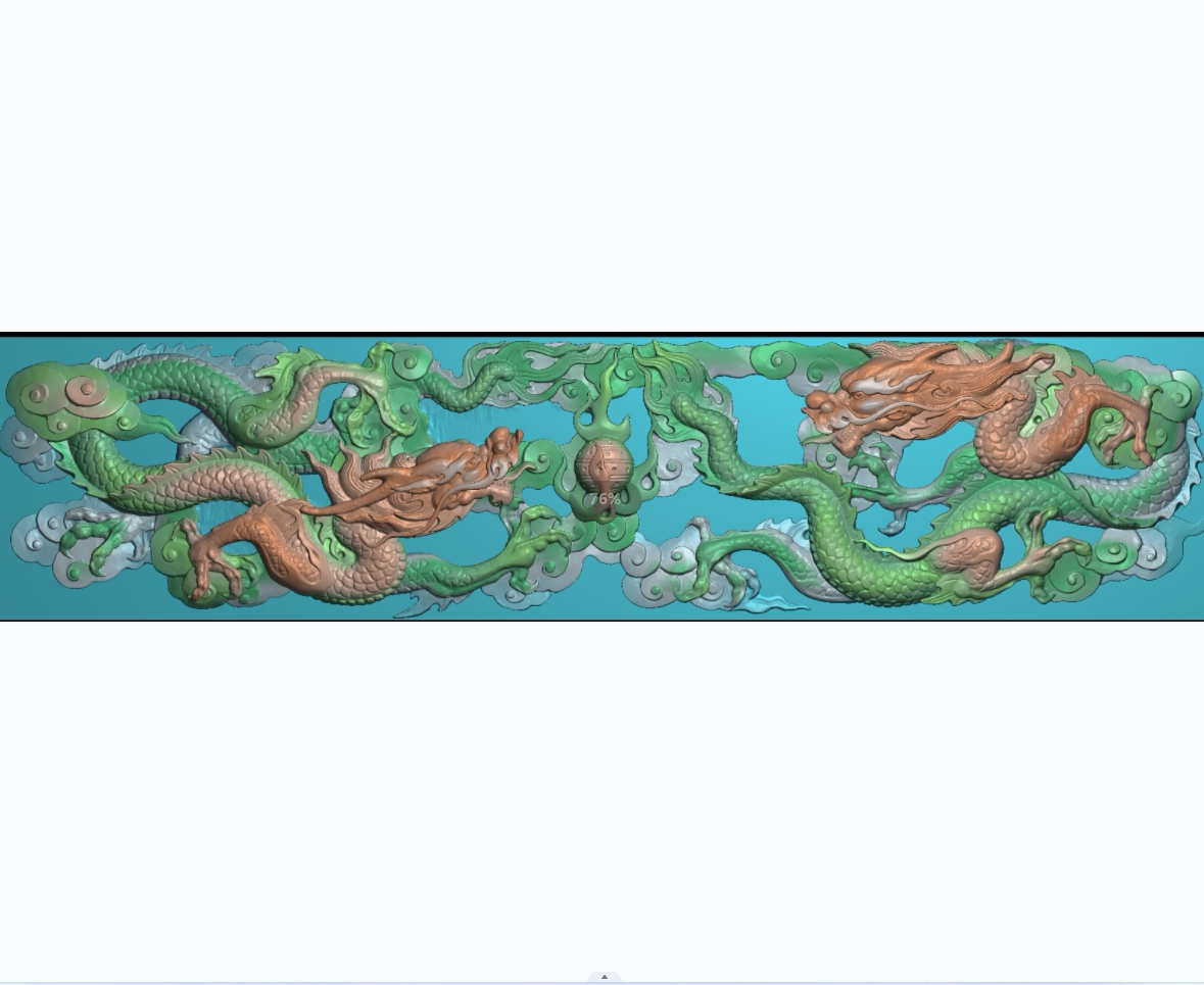 双龙戏珠浮雕扫描图古建筑祠堂寺庙照壁墙影壁墙石雕壁画精雕图新图片