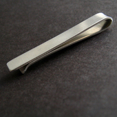 订做男士 高端专属礼物 商务正式 925纯银手工定制 领带夹 刻字 包邮