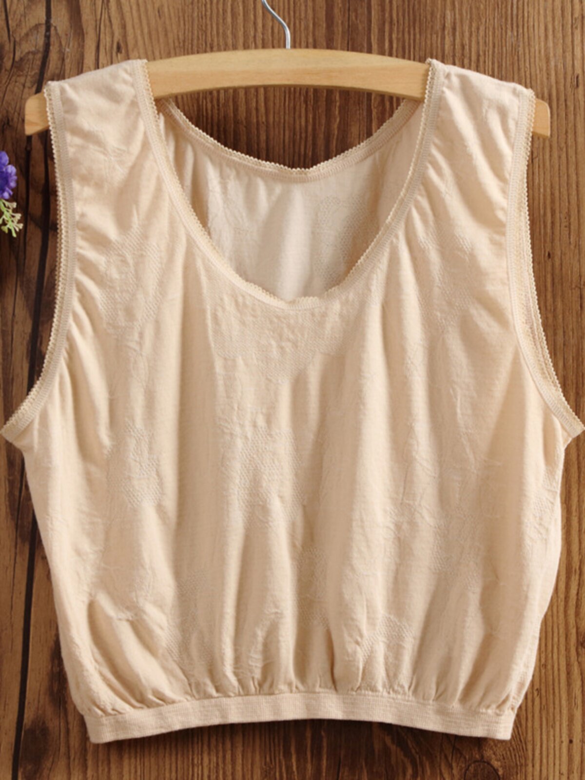 중년 및 노인 여성 싱글 바닥 속옷 순수 코튼 와이어 없음 브래지어 어머니의 대형 조끼 컵 얇은 브래지어