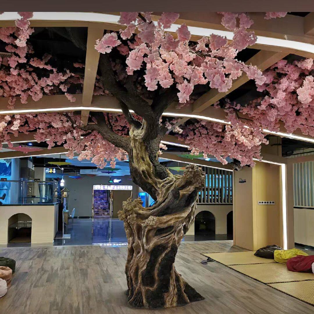 大型仿真樱花树粉色花朵室内摆件