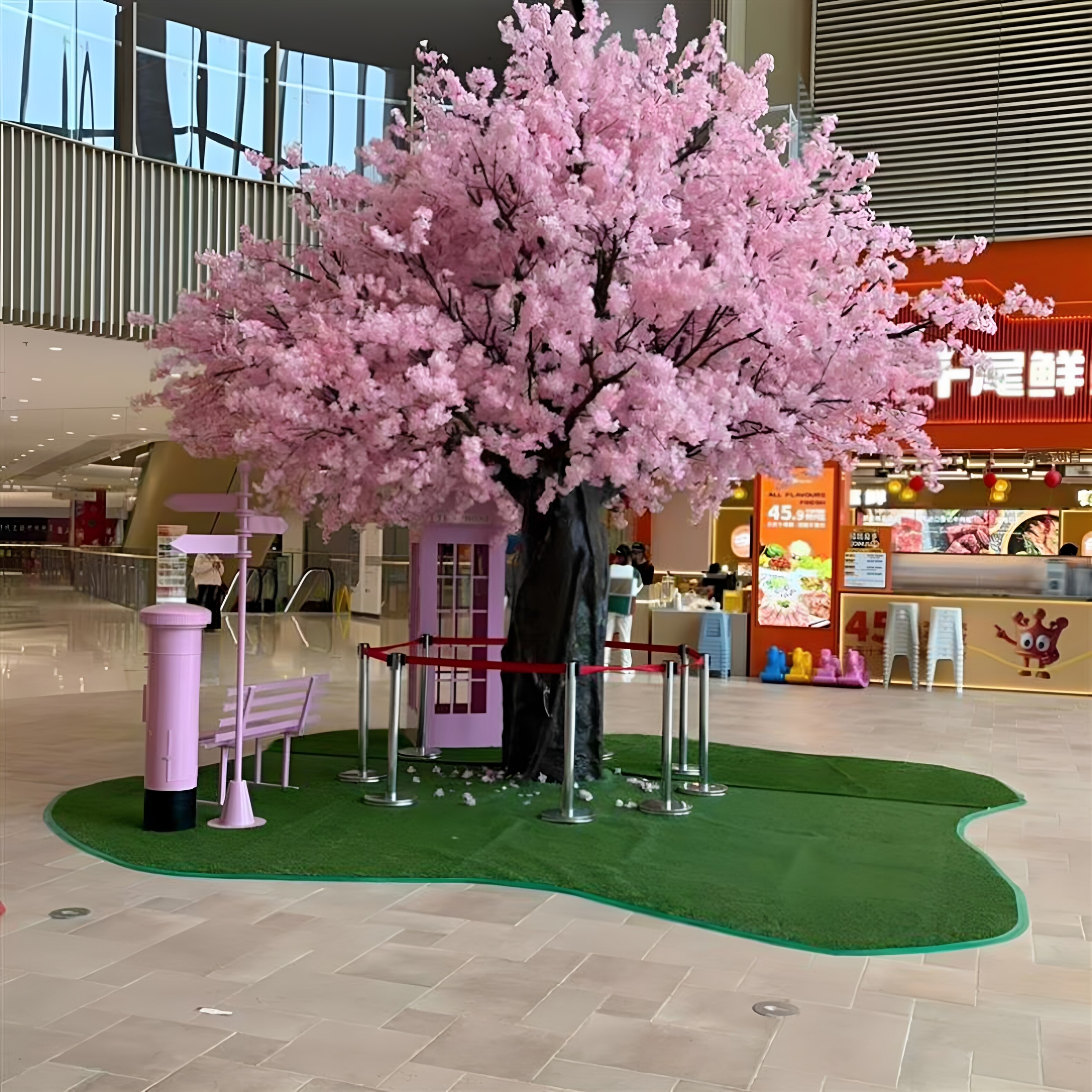 仿真樱花树商场浪漫摆件商场装饰