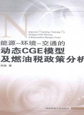 RT正版 能源-环境-交通的动态CGE模型及燃油税政策分析9787564818739 肖皓湖南师范大学出版社经济书籍
