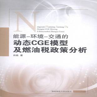 RT正版 能源-环境-交通的动态CGE模型及燃油税政策分析9787564818739 肖皓湖南师范大学出版社经济书籍