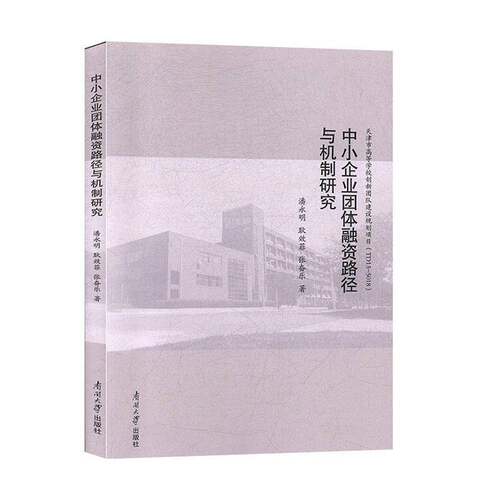 RT现货速发 中小企业团体融资路径与机制研究9787310059089 潘永明南开大学出版社管理书籍
