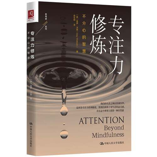 RT现货速发 专注力修炼:不分心的智慧:beyond mindfulness9787300279671 盖伊·沃森中国人民大学出版社社会科学书籍