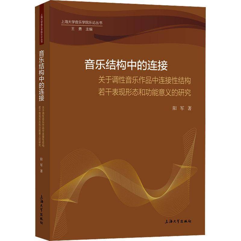 RT正版 音乐结构中的连接:关于调性音乐作品中连接性结构若干表现形态能意义的研究9787567141094 阳军上海大学出版社艺术书籍