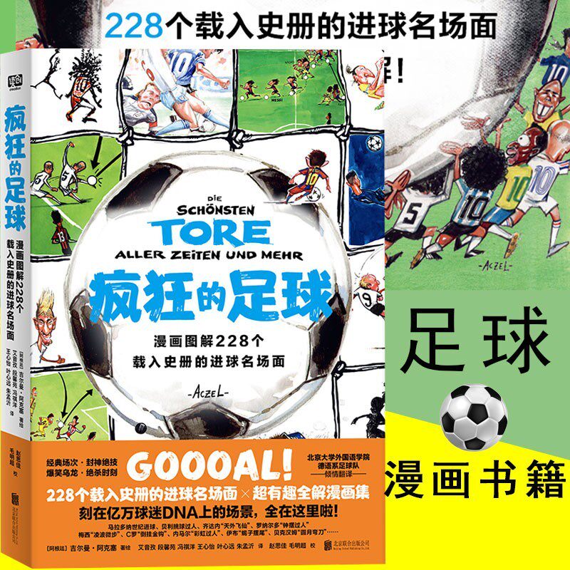 疯狂的足球:漫画图解228个载入史册的进球名场面 足联FIFA博物馆收藏世界杯驻场艺术家亲自授权 足坛风云大盘点精彩进球名场面怎么样,好用不?