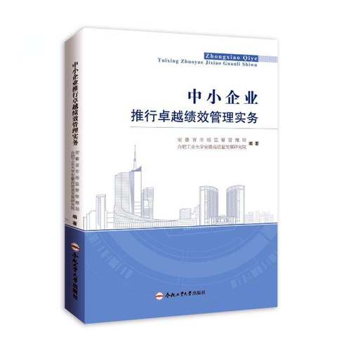 RT正版 中小企业推行绩效管理实务9787565063572 安徽省市场监督管理局合肥工业大学出版社管理书籍