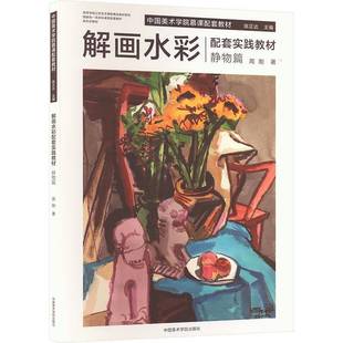 社艺术书籍 周刚中国美术学院出版 RT正版 解画水彩配套实践教材：静物篇9787550332508