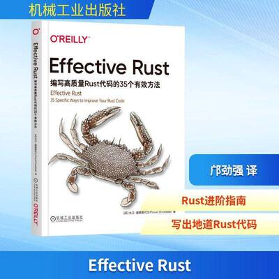 RT现货速发 Effective Rust:编写高质量Rust代码的35个有效方法:9787111799108 大卫·德赖斯代尔机械工业出版社计算机与网络书籍