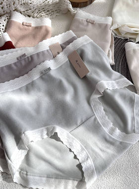 小兰裙w028暖肤磨毛蕾丝无痕内裤女petite新款