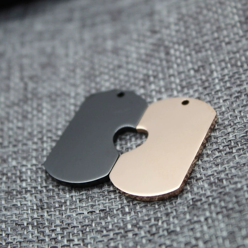 Подвеска из нержавеющей стали для влюбленных, делается под заказ, с печатью вашего логотипа, подарок на день рождения