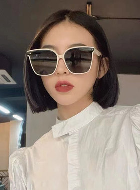 韩系方形框偏光墨镜女大框显脸小