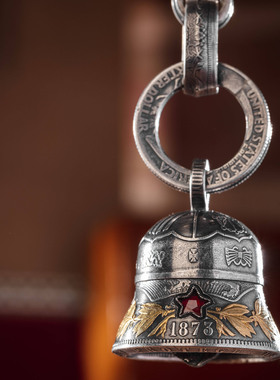 STZ男银饰品镶金24K锆石银币打造