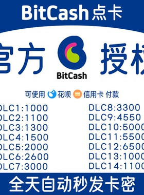 日本BitCash整百面额 游戏点卡充值卡1000 等可入库卡密 自动秒发