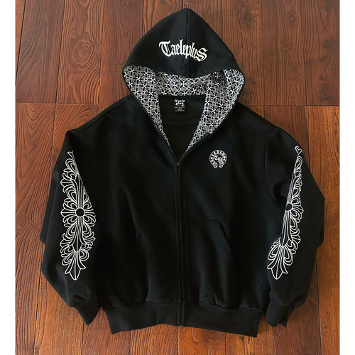 哥特风轻亚比春季开衫连帽卫衣