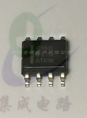 C393I SOP8双路差动比较器芯片 C3931 TLC393IDR
