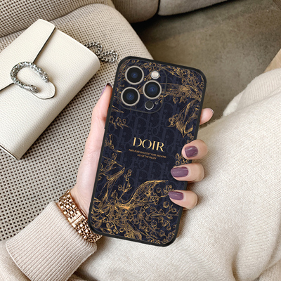 高级感印花适用iPhone17promax手机壳新款苹果16pro保护套大牌女ipone15/14/13por全包防摔欧美plus高级感女