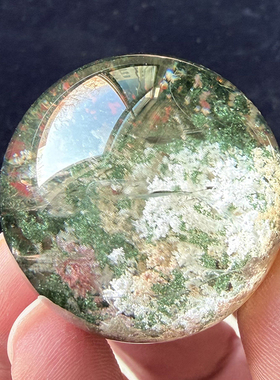 晶贵人天然幽灵球原石打磨居家办公客厅饰礼品摆件 直径3.61cm