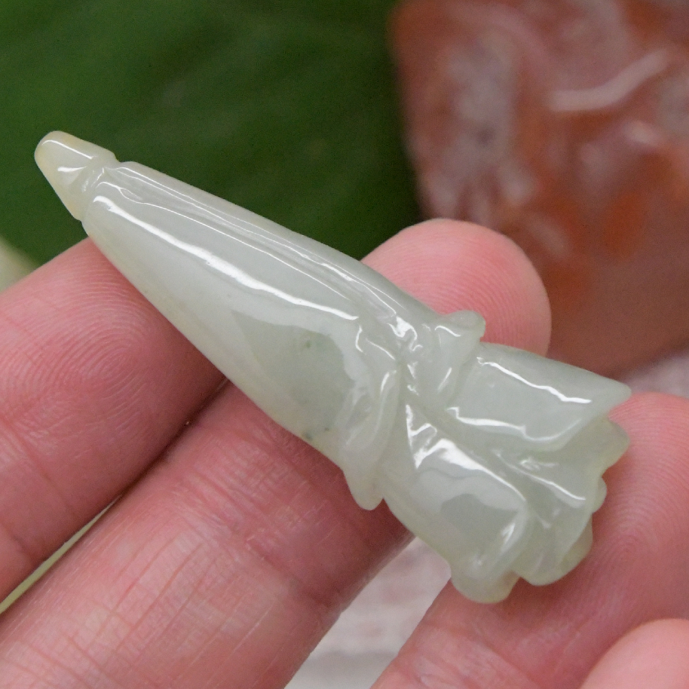 鹏明仙冰糯种翡翠铃兰兰花吊坠