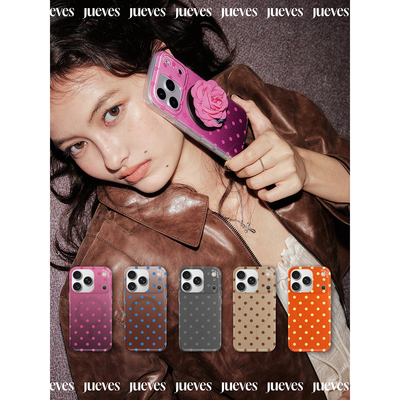 JUEVES星期四“巴黎假日”波点调色盘秋冬新色苹果17promax手机壳16pro适用华为mate70pro软壳p80硅胶15pro