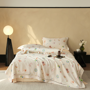 40支天丝莫代尔镂空印花夏凉被可机洗水洗凉感透气空调被薄被子夏