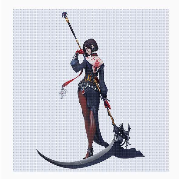 DNF地下城女圣职者诱魔者四姨雕塑手办模型原色限量版24*30CM