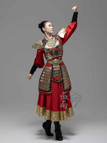 出租盔甲女将军定制花木兰服装