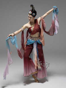 新款敦煌舞飞天飘逸古典类异域风情舞台表演服演出服古典舞胡旋舞