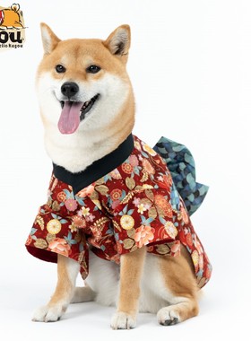 宠物狗猫手工定制进口布料日本日式柴犬柯基拍摄写真出游和服衣服