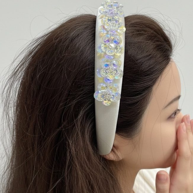 水钻花朵发箍女镶钻头箍精致发饰时尚百搭,饰品/流行首饰/时尚饰品新,发饰,淘宝优惠券,粉丝福利购,淘宝优惠卷