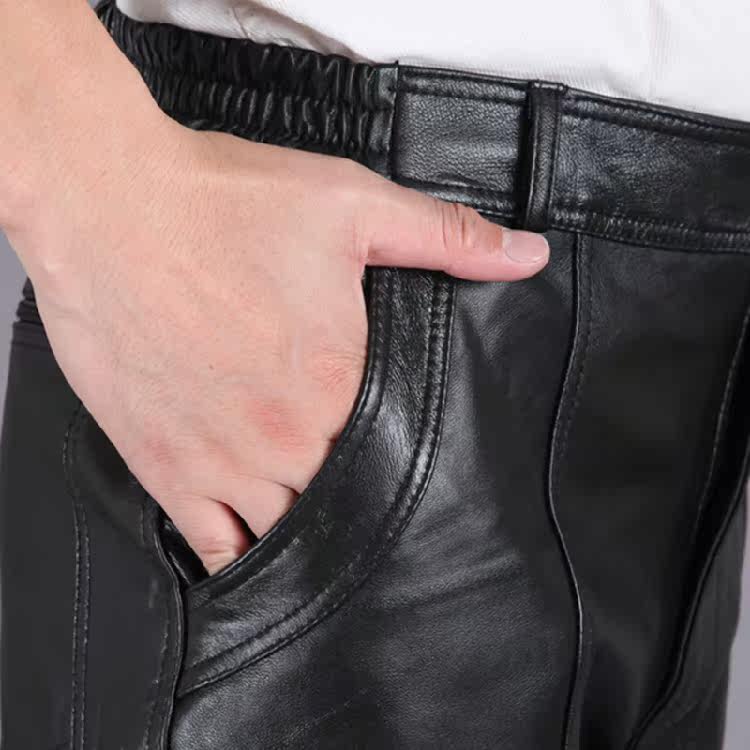 Pantalon cuir homme droit pour hiver - Ref 1488122 Image 3