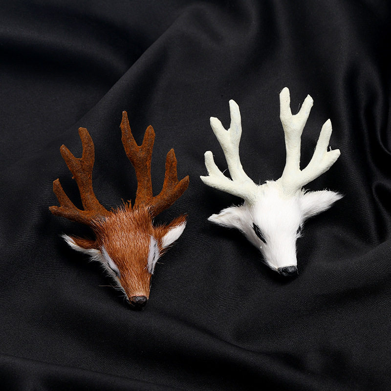 手工森系古韵麋鹿角胸针男女小众日系可爱气质胸花毛衣别针装饰品