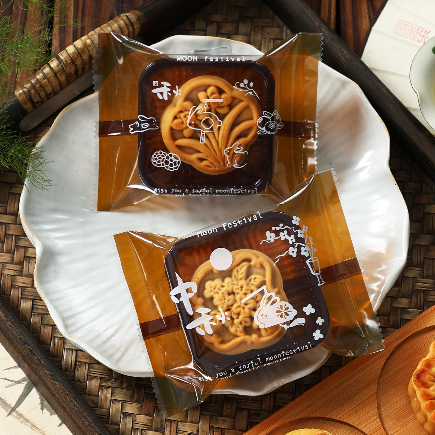 2026新款月饼包装袋机封通用月饼袋50g75g100g中秋蛋黄酥月饼袋子