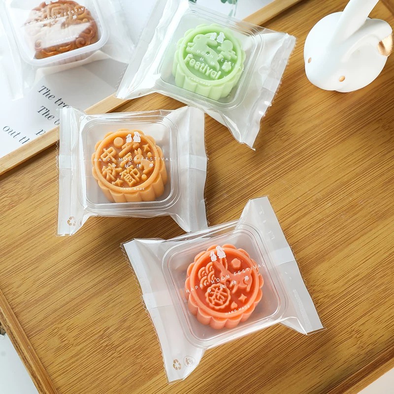 2026新款月饼包装袋单独机封中秋75 50克手工流心蛋黄酥月饼袋子