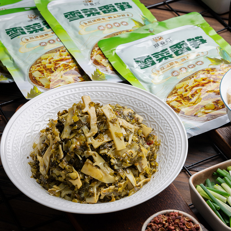 雪菜雷笋脆嫩爽口清口脆笋外婆菜梅菜笋丝即食开味咸菜下饭菜袋装