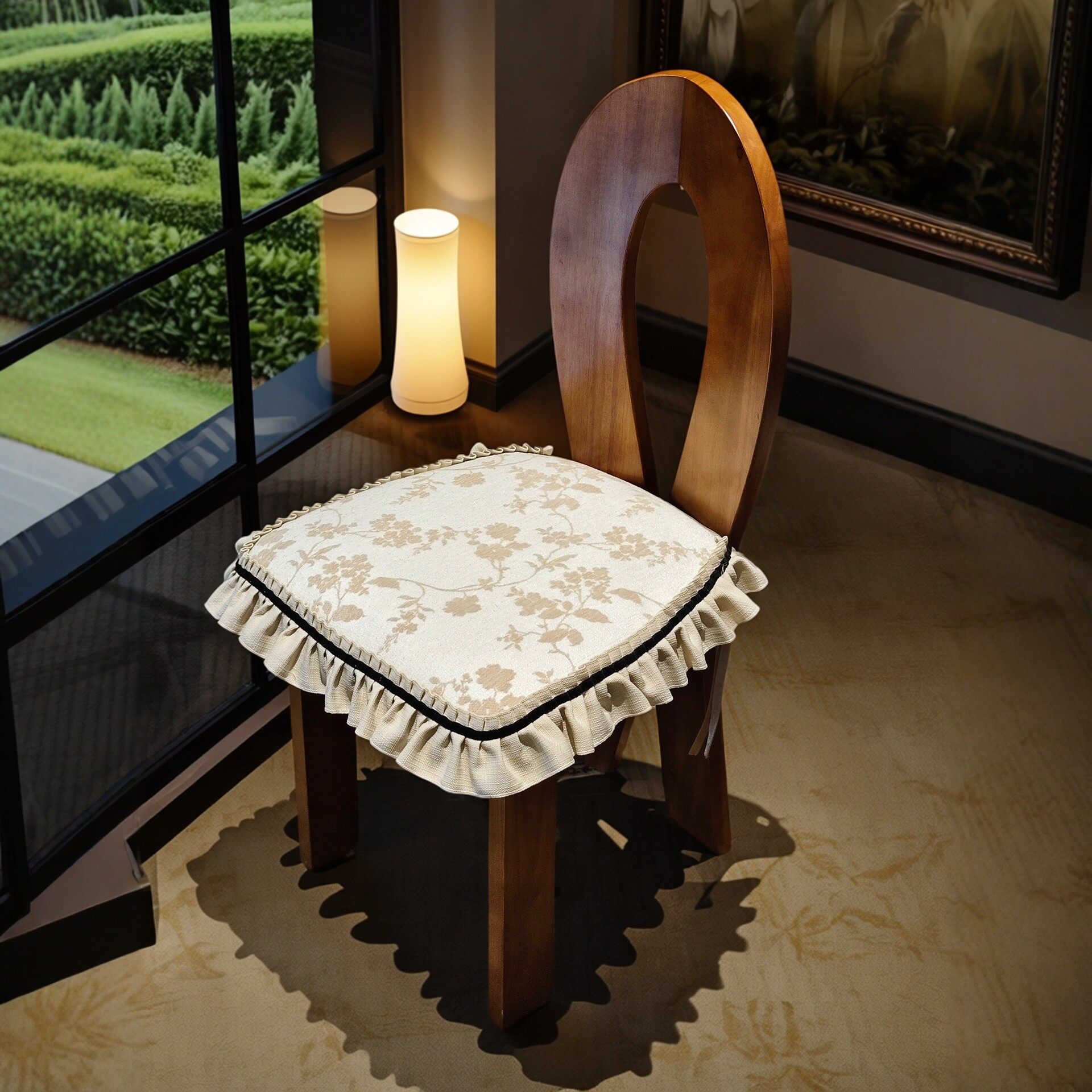 2025款餐椅垫美式复古高级感法式中古风四季通用防滑轻奢椅子坐垫,居家布艺,椅垫,淘宝优惠券,粉丝福利购,淘宝优惠卷