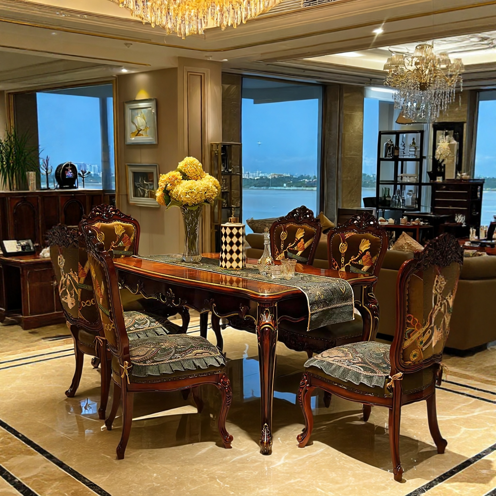 欧式餐桌椅垫2025款餐厅椅子坐垫