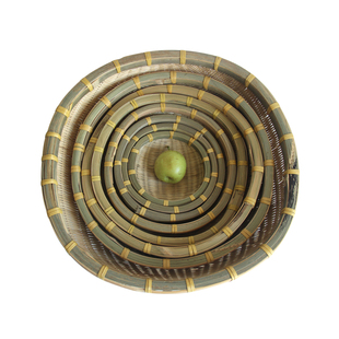 农家竹编竹制品 簸箕水果篮馒头筐洗菜沥水篮家用 竹编篮子收纳筐