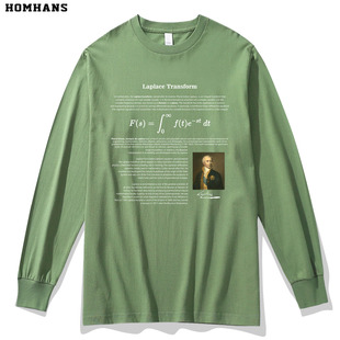 拉普拉斯变换公式Laplace数学科学物理秋冬长袖T恤换季上衣纯棉