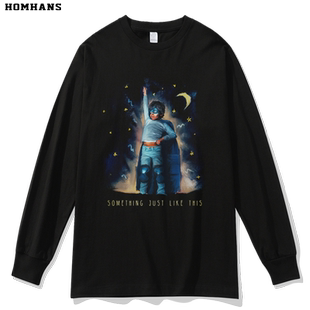 烟鬼乐队The Chainsmokers 专辑印花T恤 纯棉长袖音乐周边秋冬款