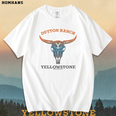 美剧黄石公园男士短袖t恤纯棉